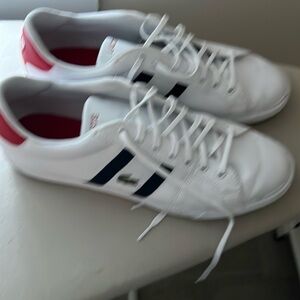 Men’s 11.5 Lacoste tennis shoe purchased in May 2024!  Worn 2 to 3 times